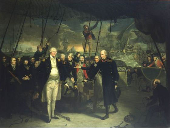 Duncan Receiving the Surrender of de Winter at the Battle of Camperdown, 11 October 1797